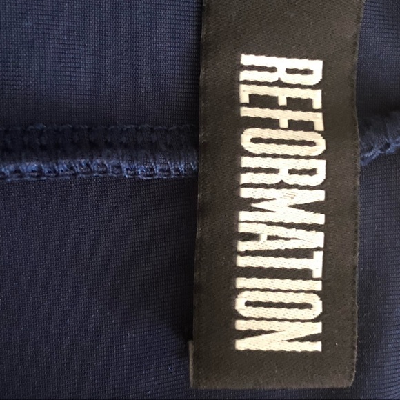 Reformation Blue Velvet Lace-up Bodysuit XS - Picture 5 of 5